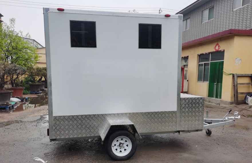 2 stall portable toilet trailer for sale
